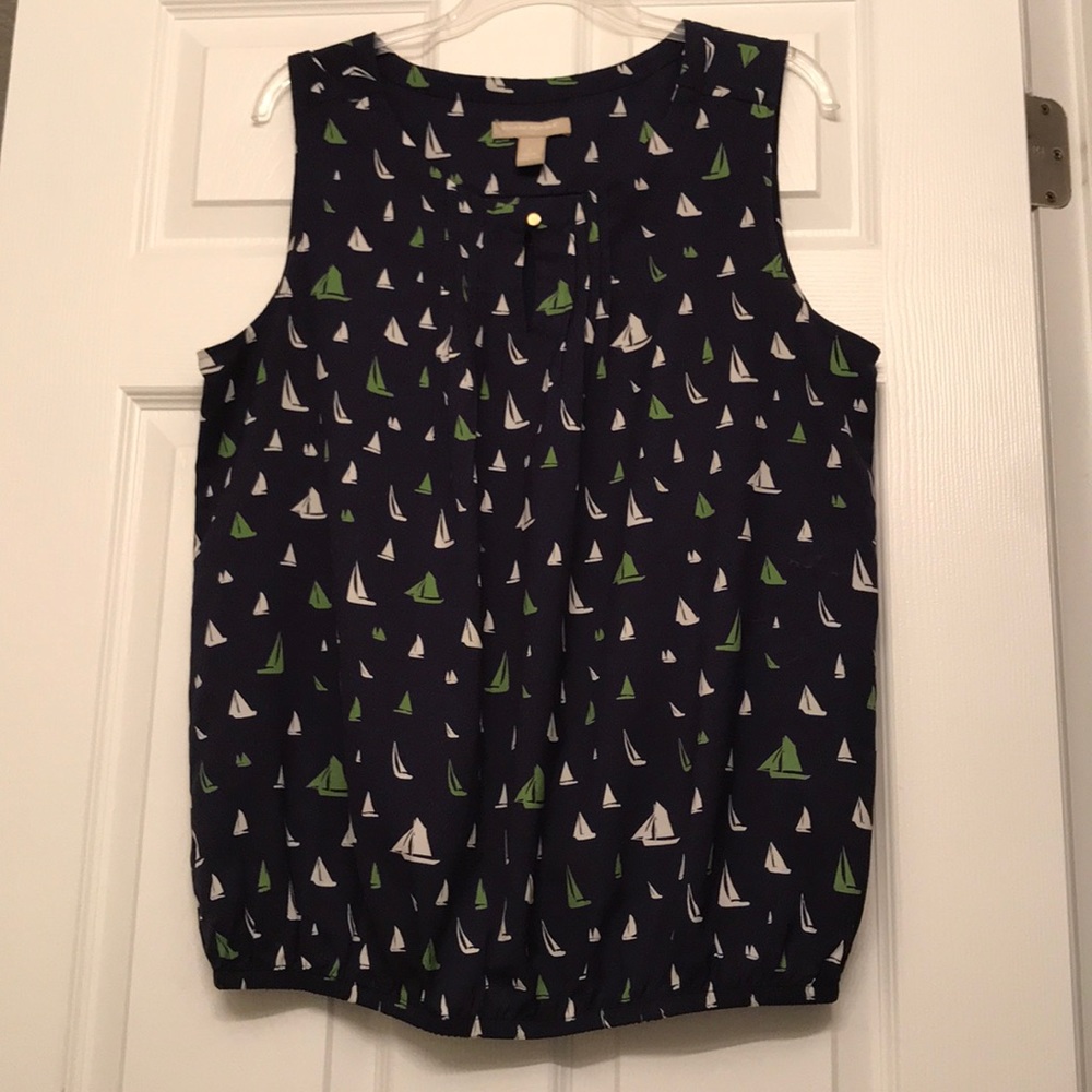 Banana Republic sleeveless boat shirt size L